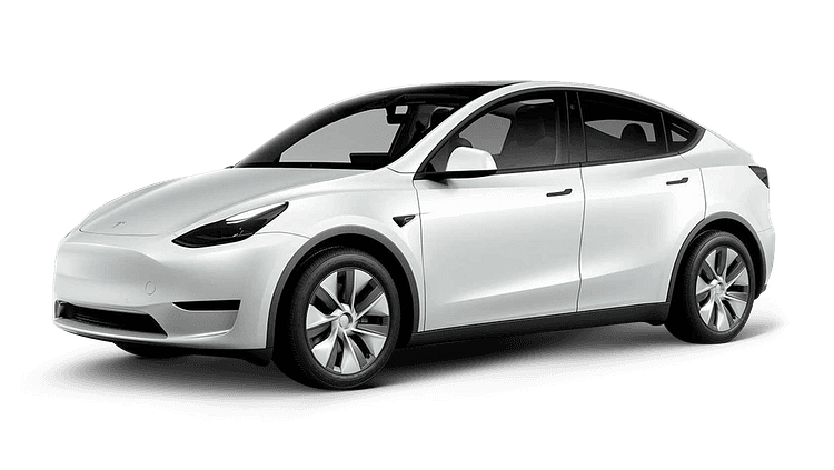 White Tesla Model Y