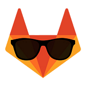 GitLab icon with Sunglasses