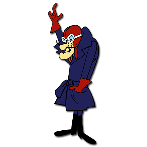 Dick Dastardly Holding Arm Up