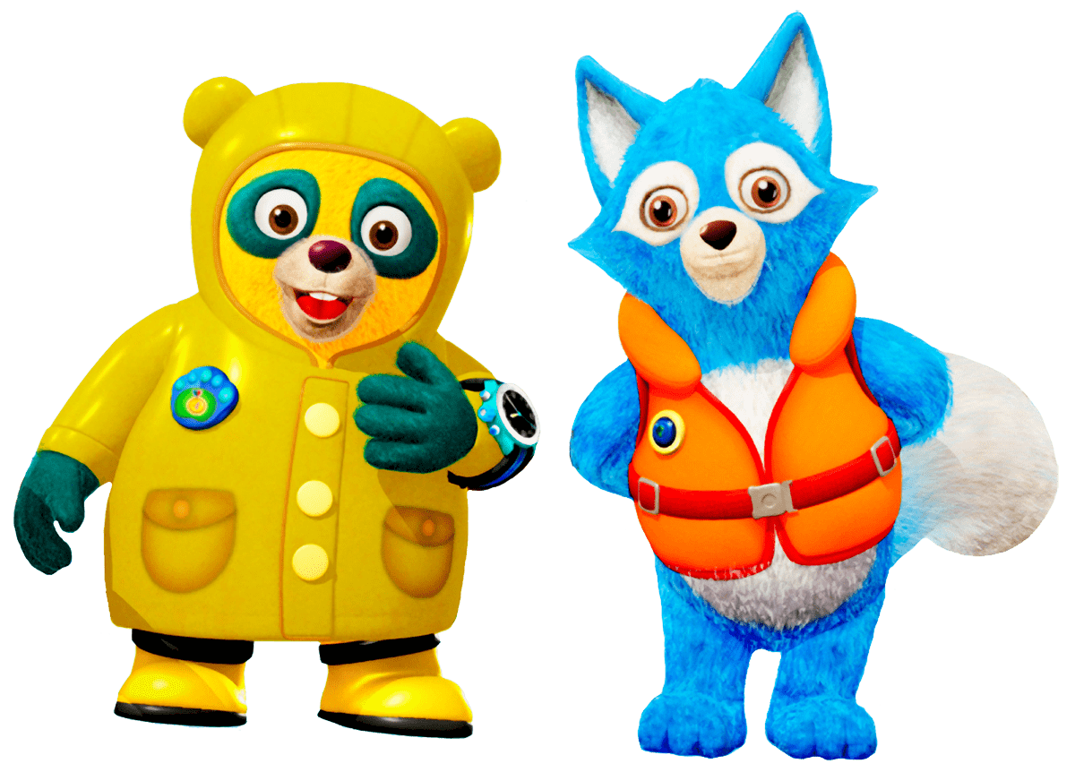 Special Agents Oso and Wolfie