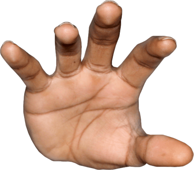 Grabbing Hand Front
