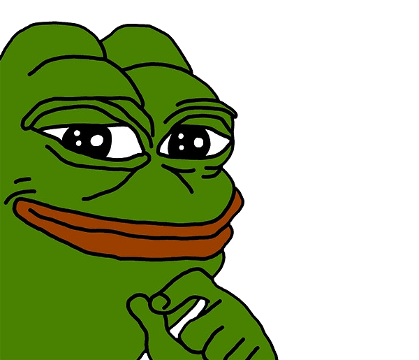 Smug Pepe Cut Out