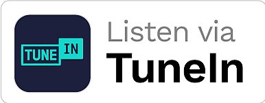 Listen via TuneIn logo banner