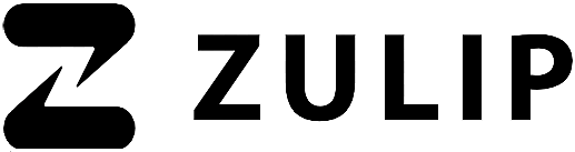 Zulip black logo landscape