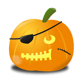 Pirate Halloween Pumpkin