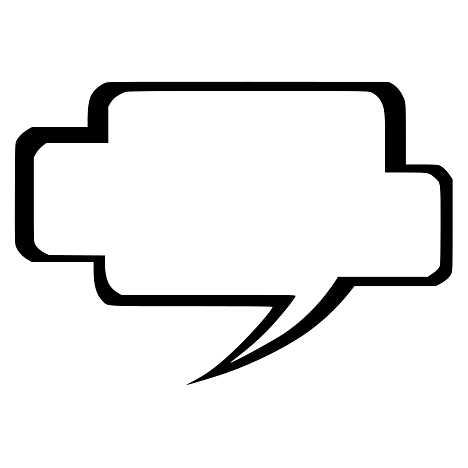 Cloudy Rectangular Speech Bubble