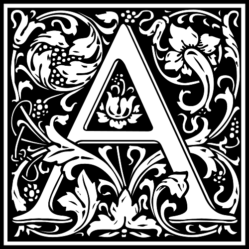Decorated Letter A