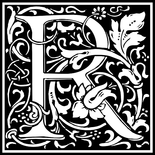 Decorated Letter R