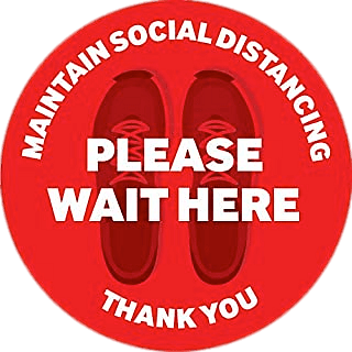 Social Distancing Shop Floor Sign