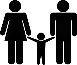 Family of Three Pictogram