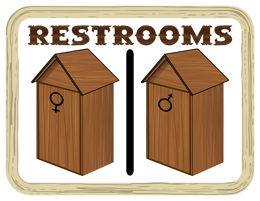 Restrooms Wooden Cubicles
