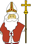 Saint Nicolas with his Staff and Cross