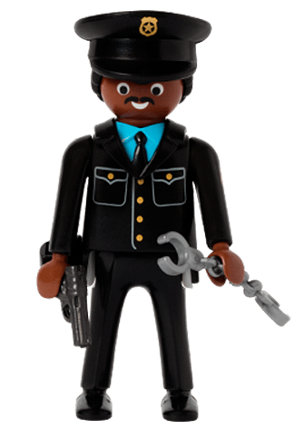 Playmobil Black Policeman
