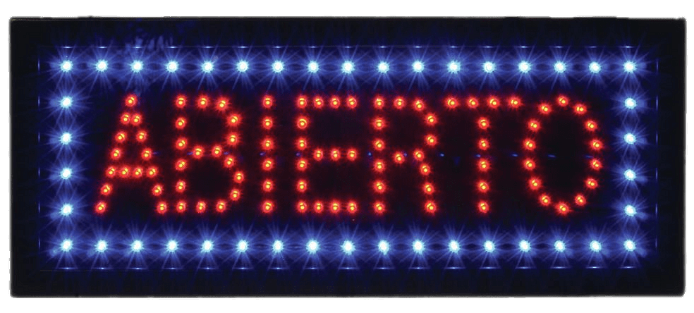 Abierto LED sign