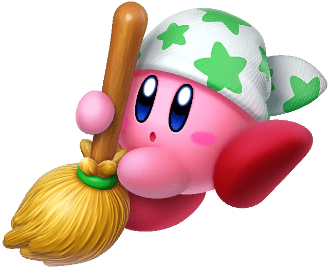 Kirby Is Cleaning