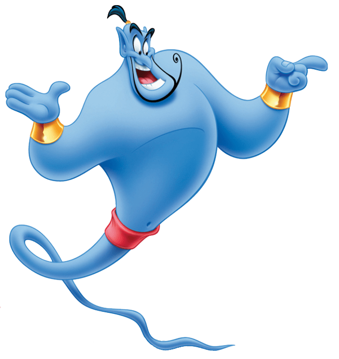 Genie Pointing A Finger