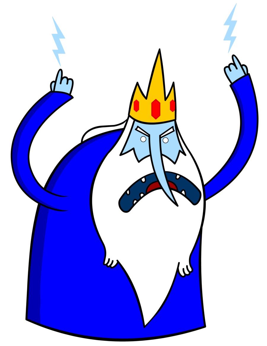 Adventure Time Angry Ice King