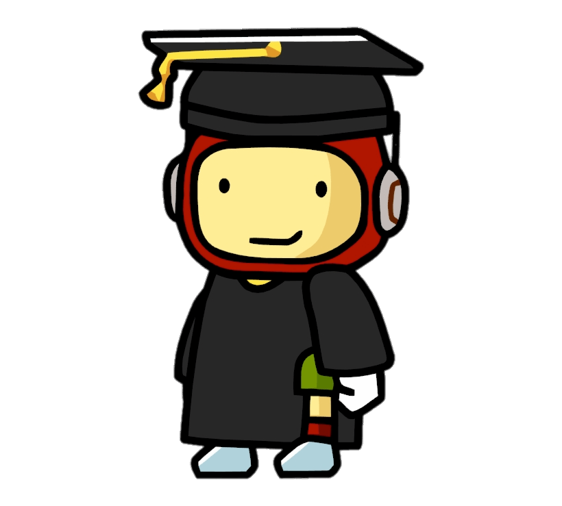 Scribblenauts Maxwell Student In Graduation Gown