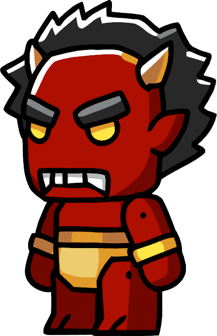 Scribblenauts Oni the Red Butcher