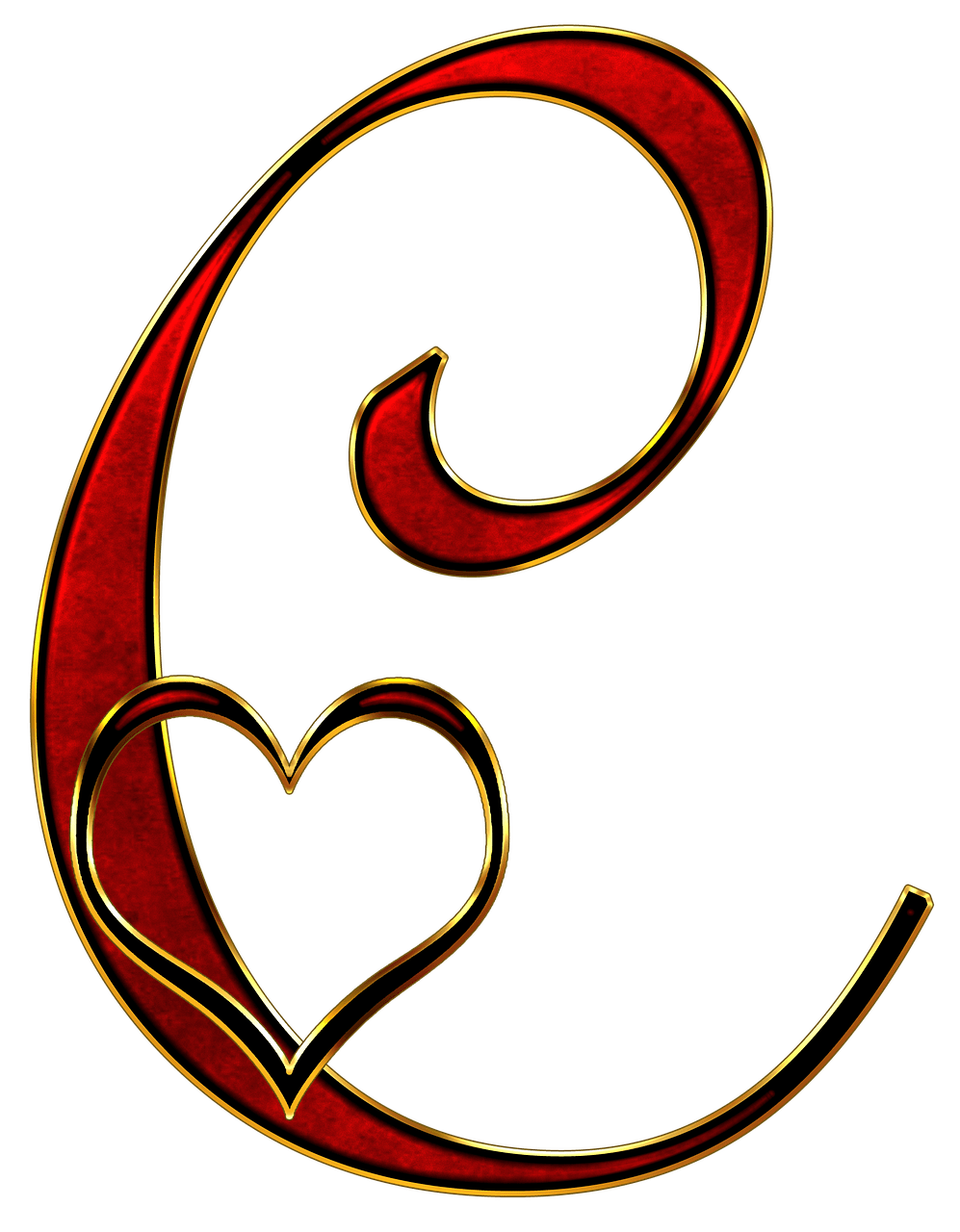 Valentine Capital Letter C