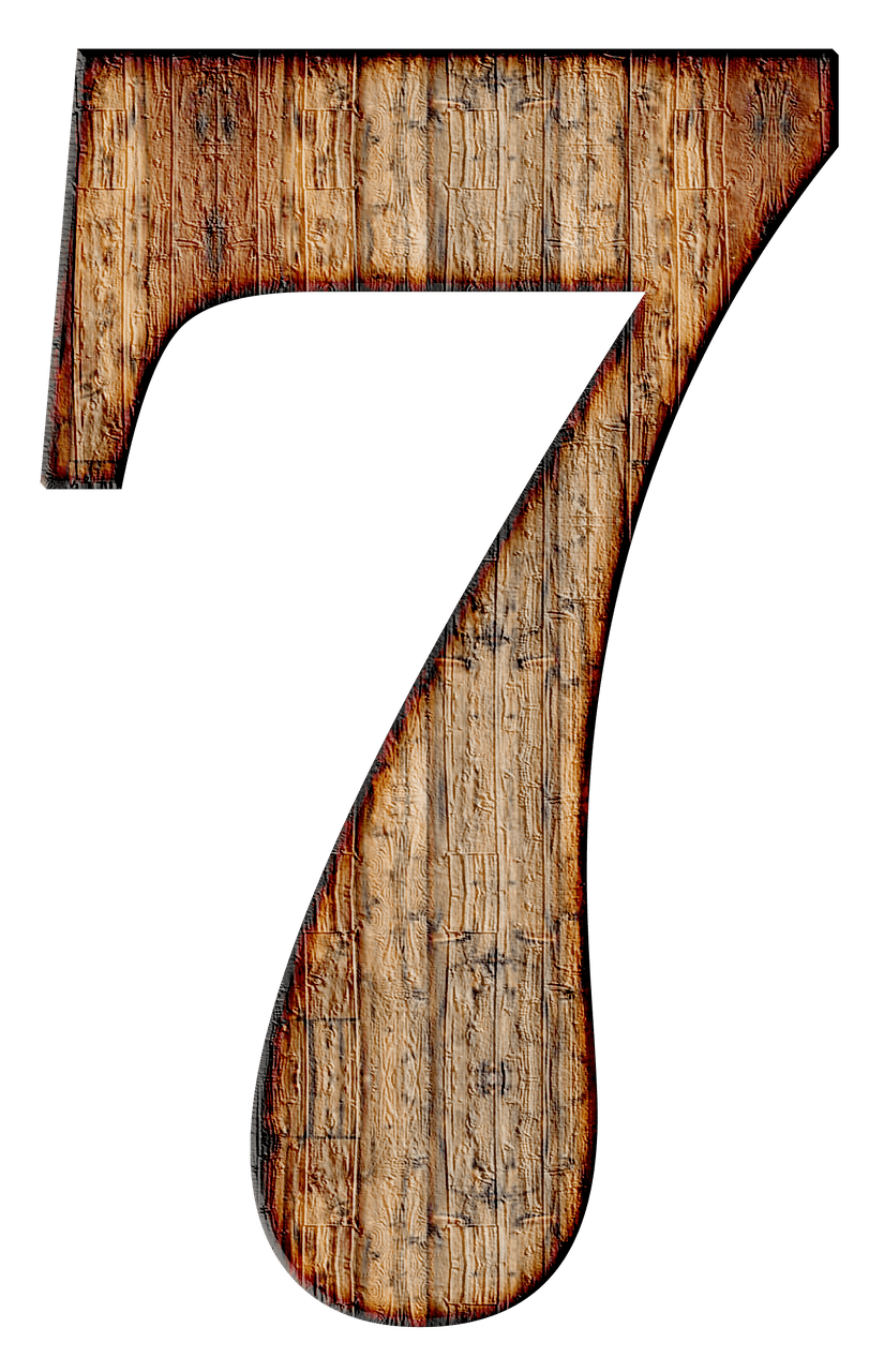 Wooden Number 7