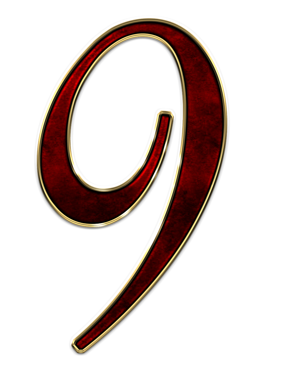 Number 9 Red