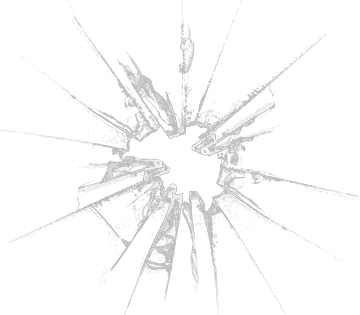 Bullet Hole Broken Glass