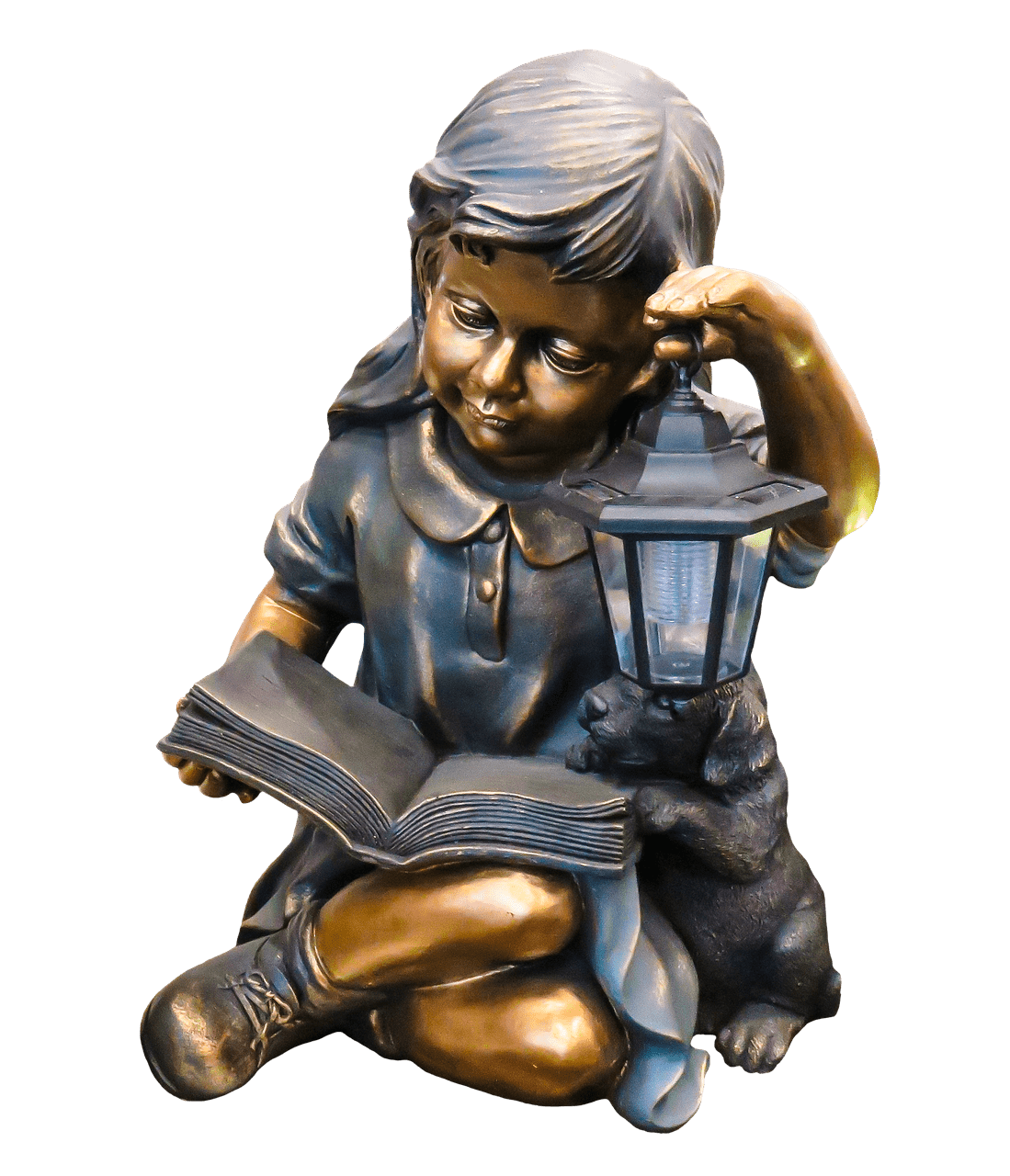 Child Sitting Figurine Lamp