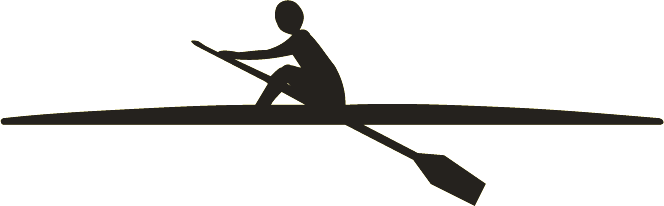 Rowing Silhouette Clipart