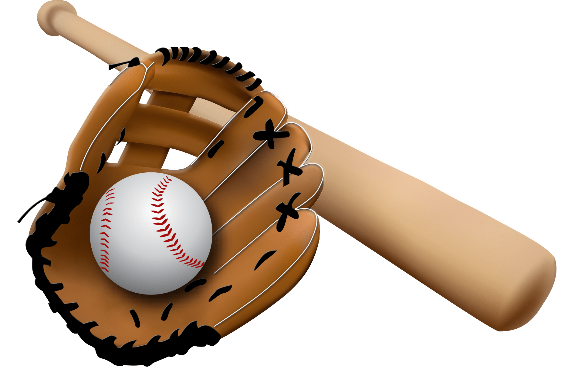 Baseball Glove and Bat