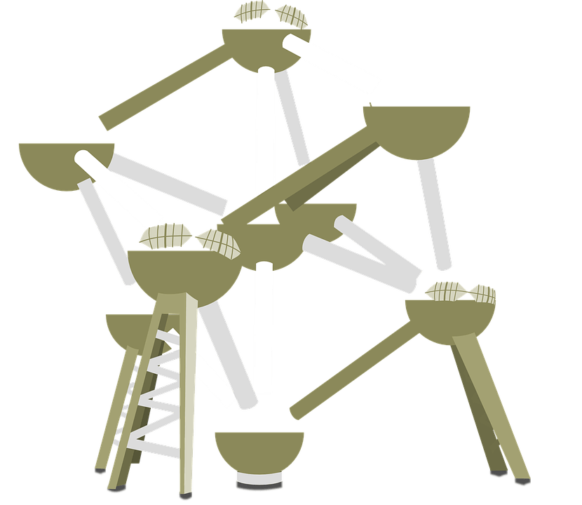 Atomium Vintage Illustration