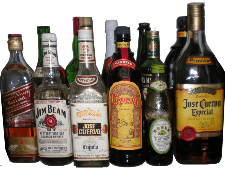 Collection Of Alcohol Bottles