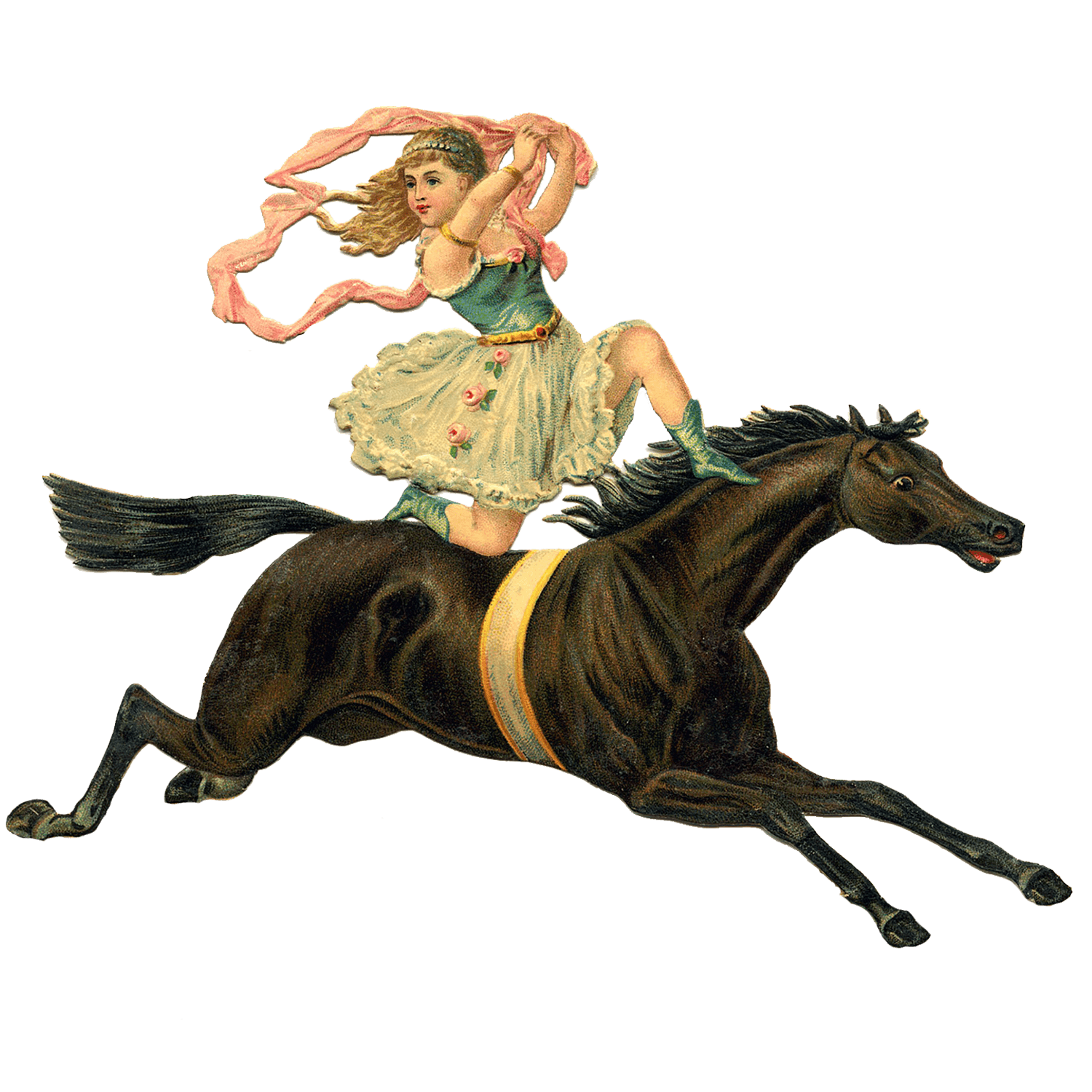 Victorian Girl Horse