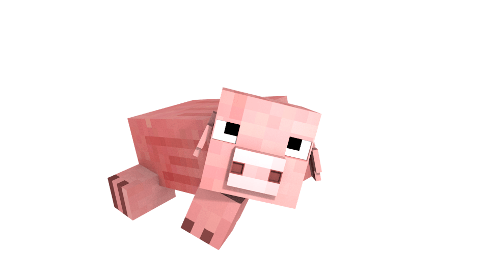 Minecraft Pig Lying Down