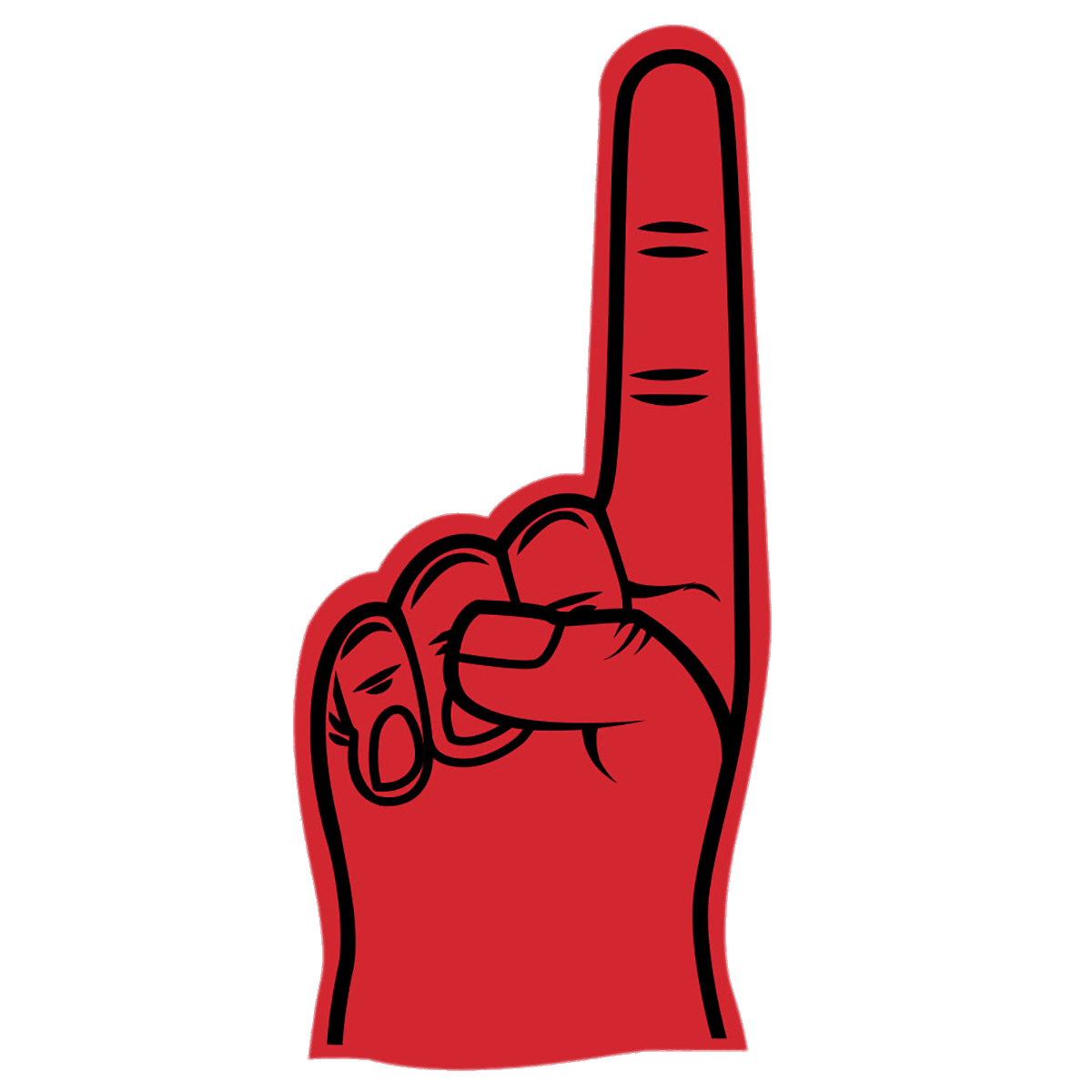 Red Foam Hand Index Up