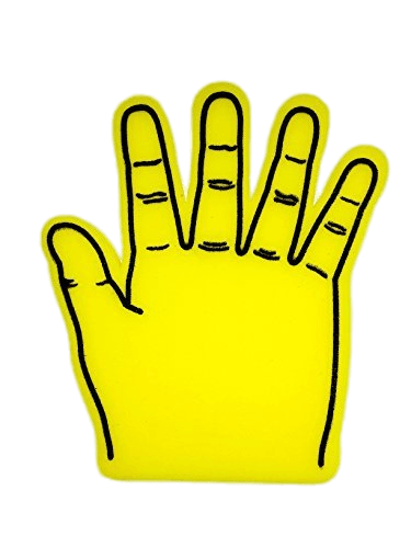 Giant Yellow Foam Hand