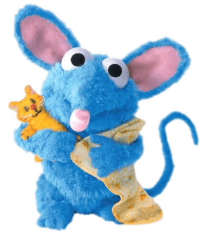 Bear In the Big Blue House Tutter Holding Cuddly Toy and Blanket