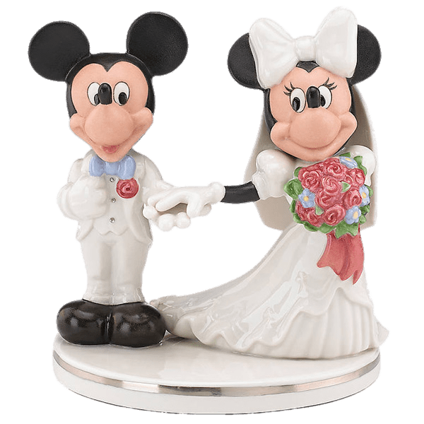 Mickey and Minnie Wedding Figurines Cake Topper