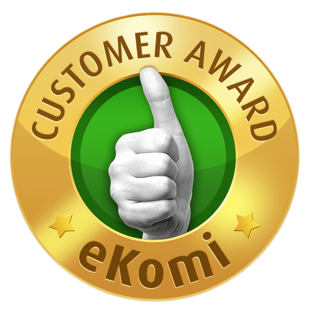 eKomi Gold Customer Award