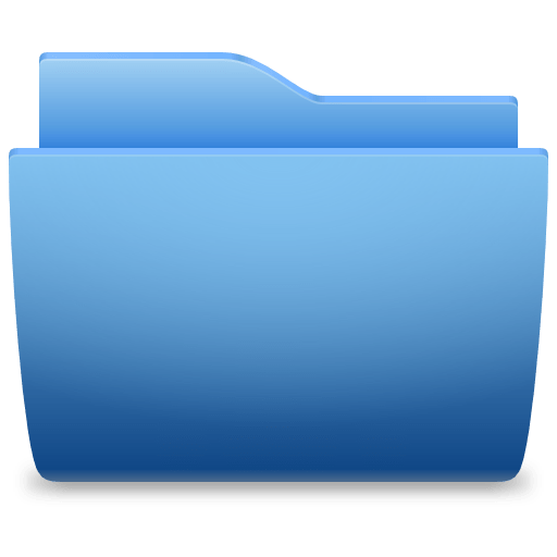 Folder Icon Blue Classic