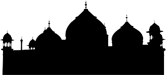 Mosque Black Silhouette