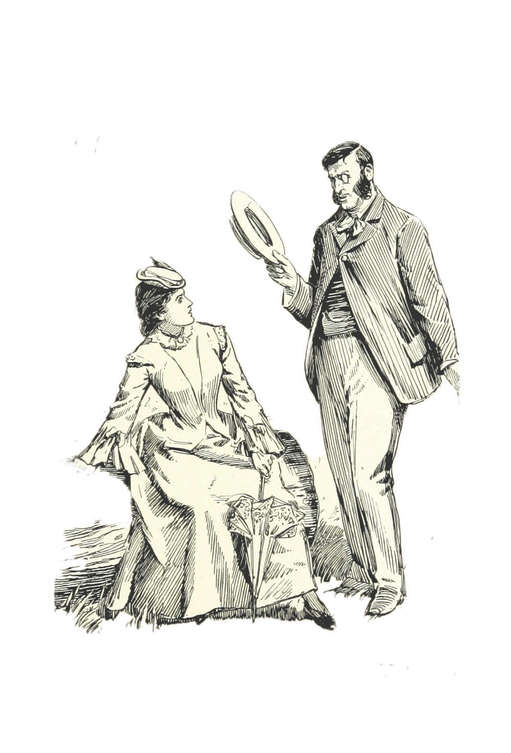 Victorian Couple Seduction Scene