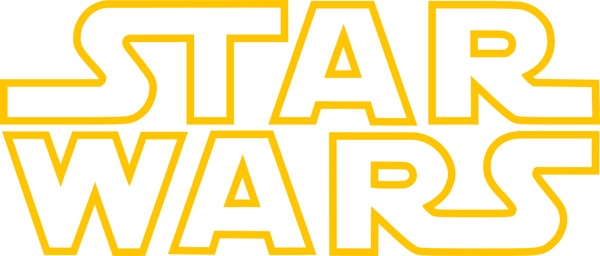 Star Wars Logo Yellow
