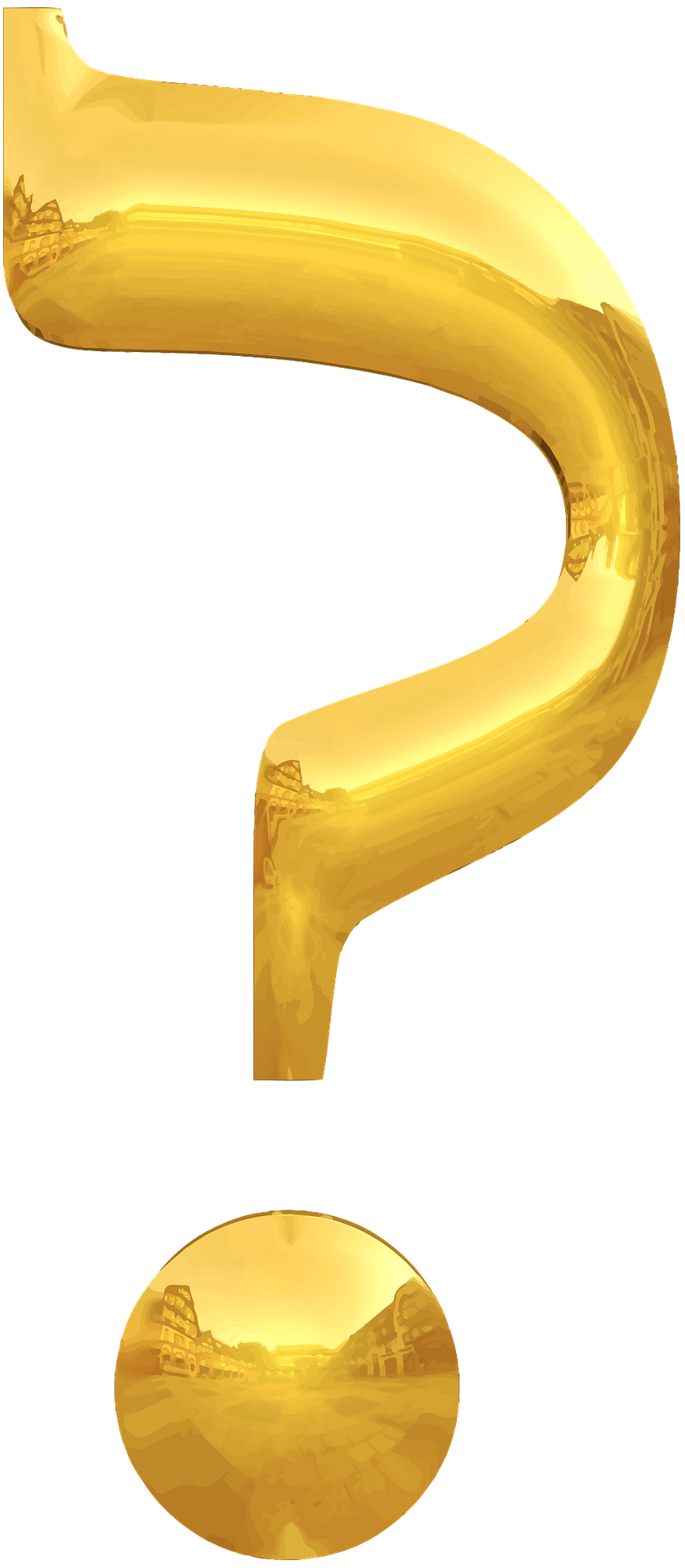 Golden Question Mark