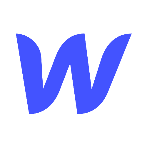 Webflow blue W logo icon