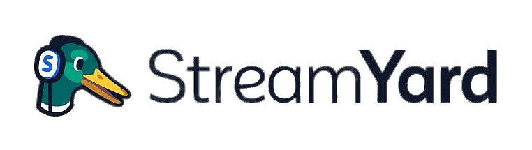 StreamYard black logo landscape