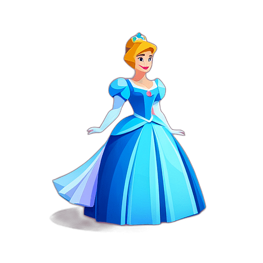Cinderella, Fairytale Character - Circle App Icon | Fan Art