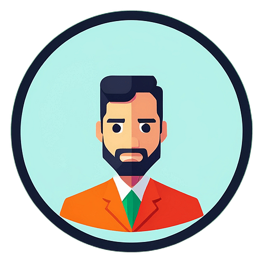 Chiropractor, Minimalist App Icon - Circle Icon Bevel Border