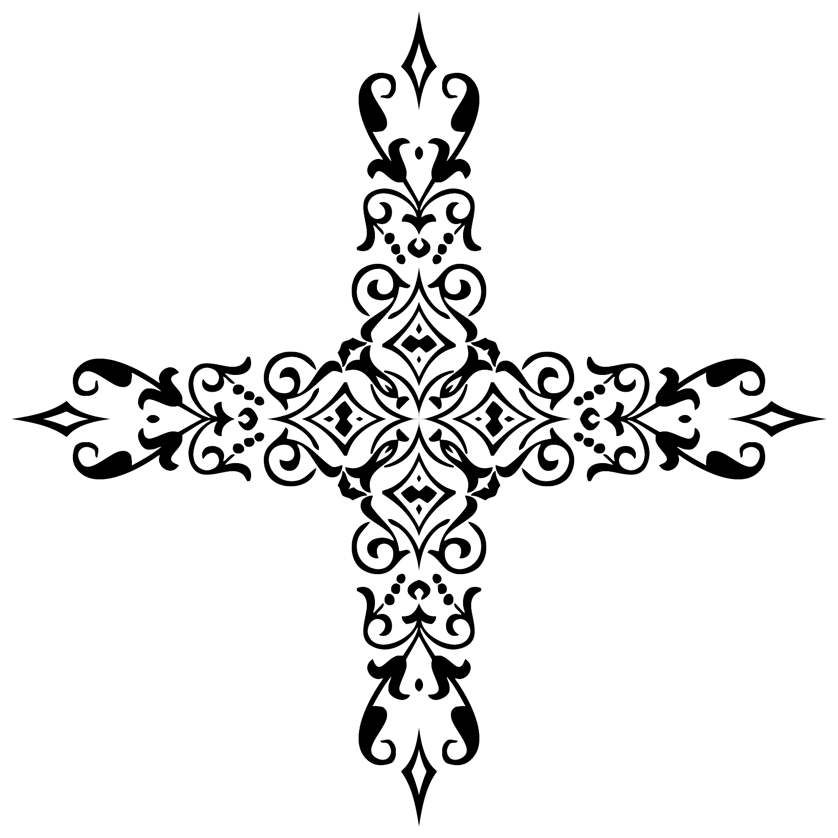 Ornamental Divider Cross