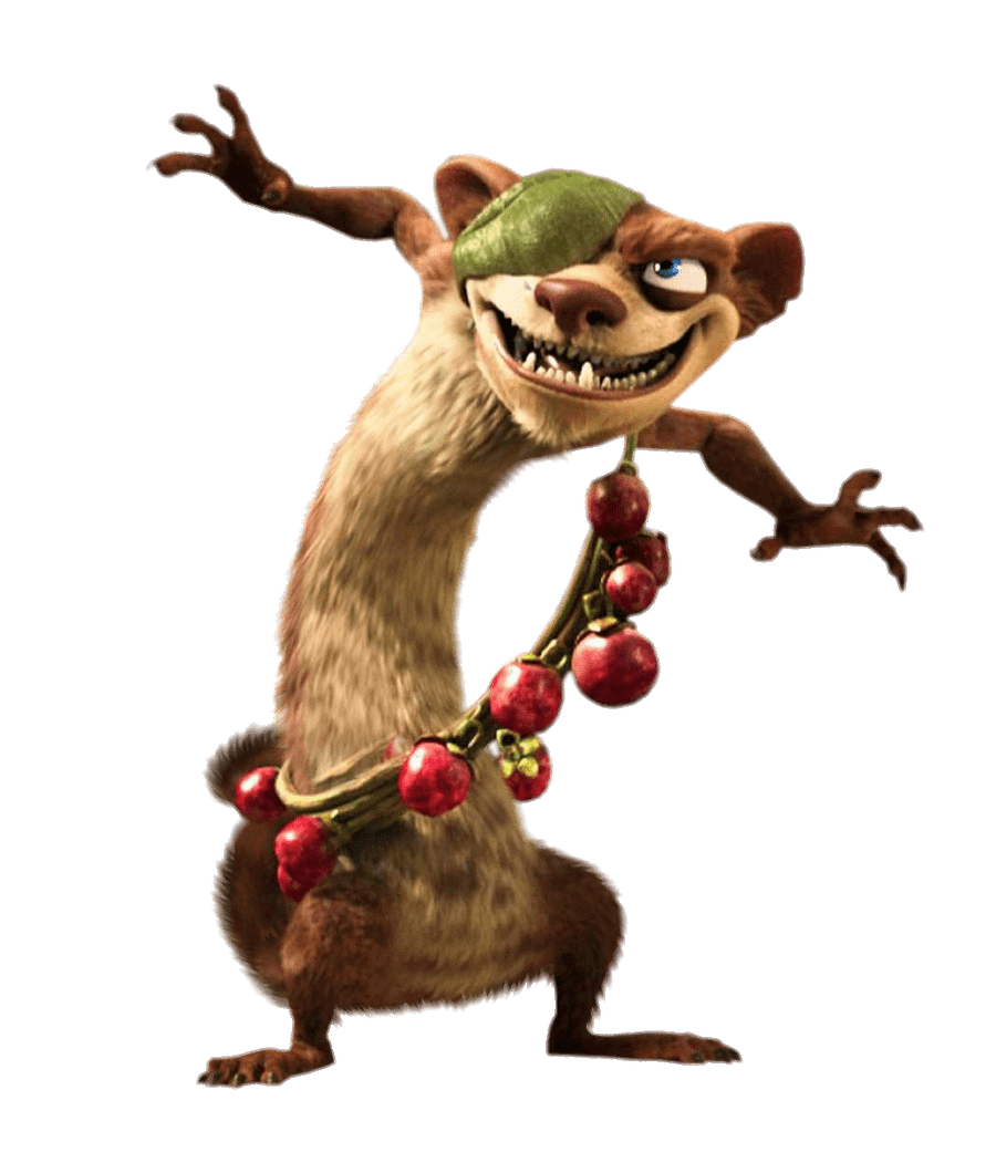 Ice Age character Buck with Christmas Decoration